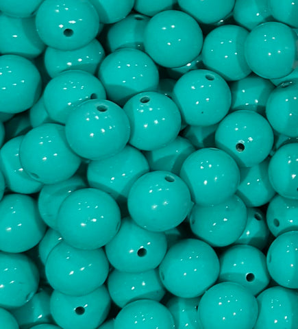 15mm Liquid SIlicone Beads - Turquoise