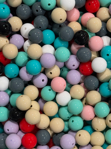 15mm Liquid SIlicone Beads - Confetti Mix