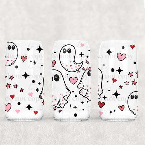 16oz UV DTF Wrap - Valentine's Ghosties