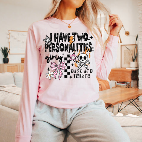 DTF Full Color TShirt Transfer - I Have Two Personalities