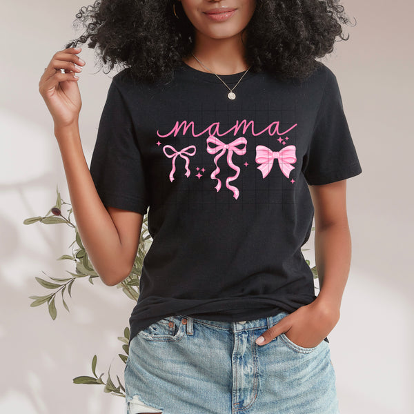 DTF Full Color TShirt Transfer - Mama/Mini Pink Ribbons