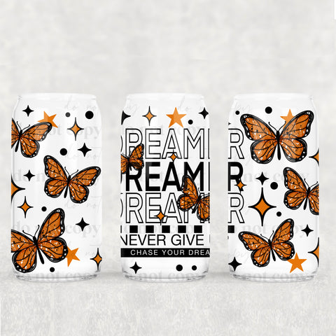 16oz UV DTF Wrap - Dreamer Butterflies