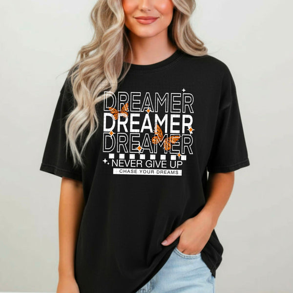 DTF Full Color TShirt Transfer - DREAMER (Black or White)