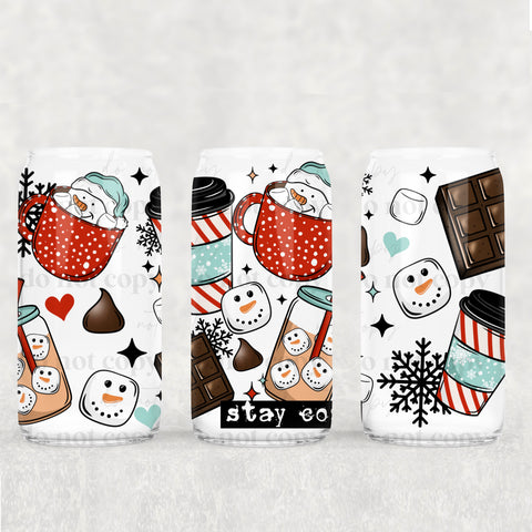 16oz UV DTF Wrap - Stay Cozy Drinks