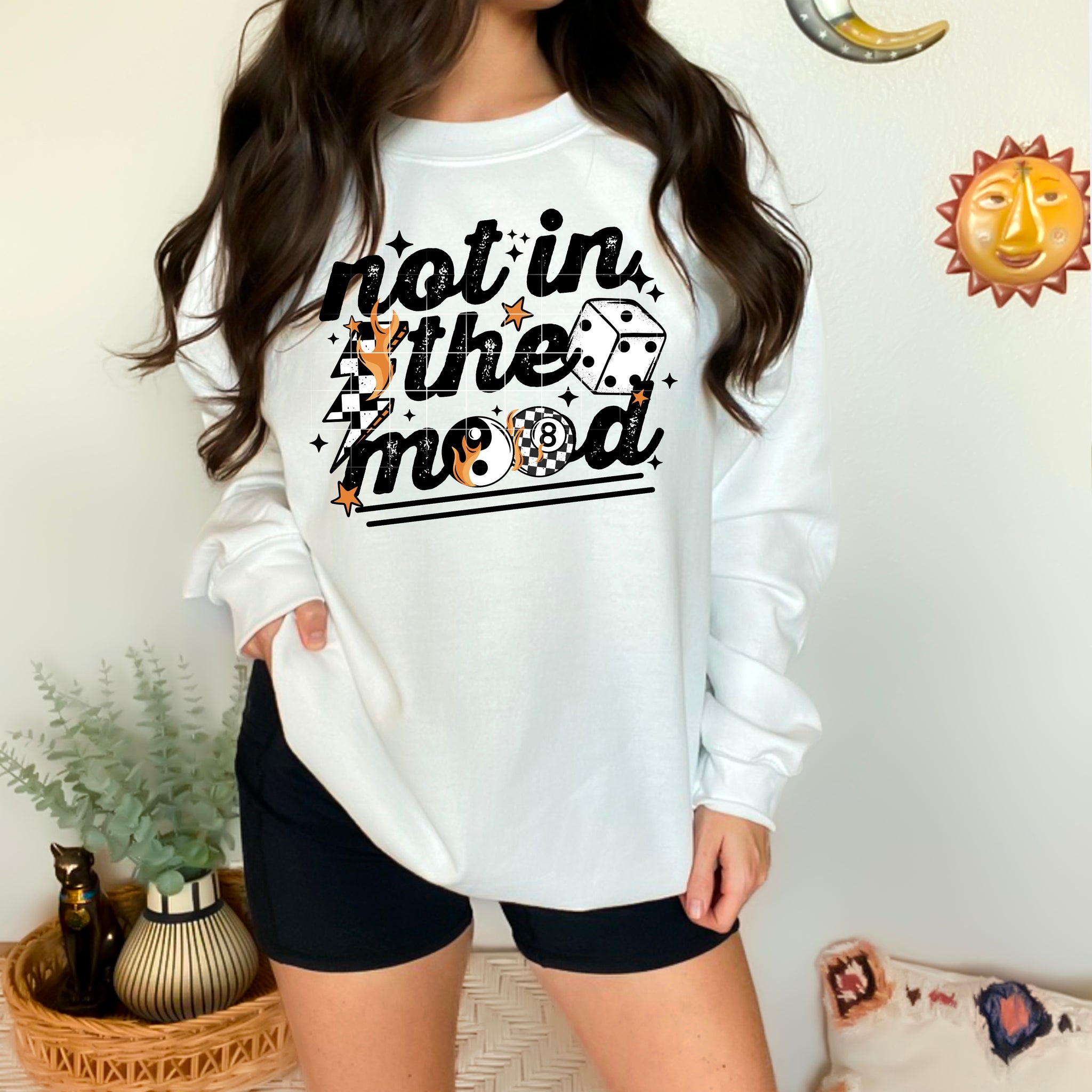 DTF Full Color Transfer - Not In The Mood (White or Black Font)