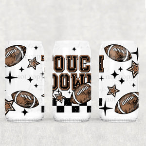16oz UV DTF Wrap - Touch Down Footballs