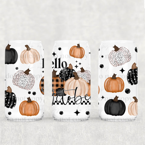 16oz UV DTF Wrap - Hello October