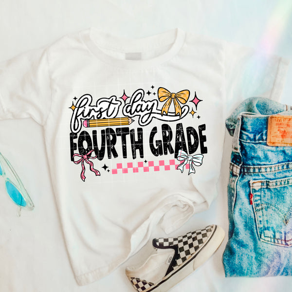 DTF Full Color Transfer - First Day Of (YOU PICK THE GRADE!)