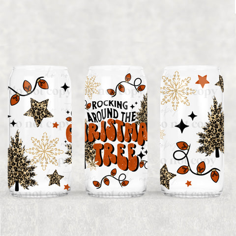 16oz UV DTF Wrap - Rocking Around The Christmas Tree