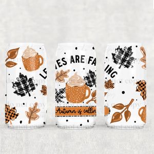 16oz UV DTF Wrap - Leaves Are Falling