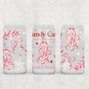 16oz UV DTF Wrap - Candy Cane Company
