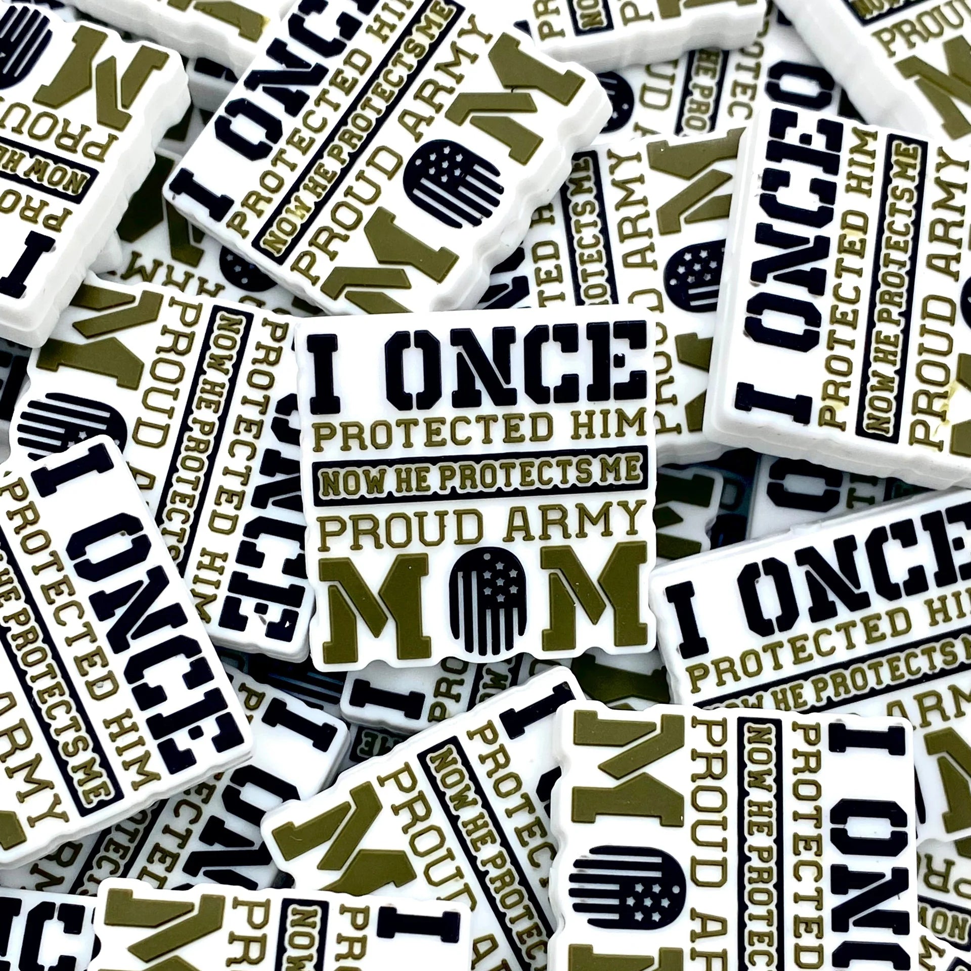 Silicone Focal - Proud Army Mom