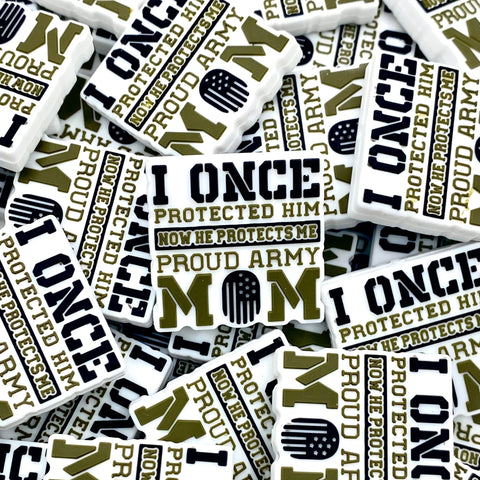 Silicone Focal - Proud Army Mom