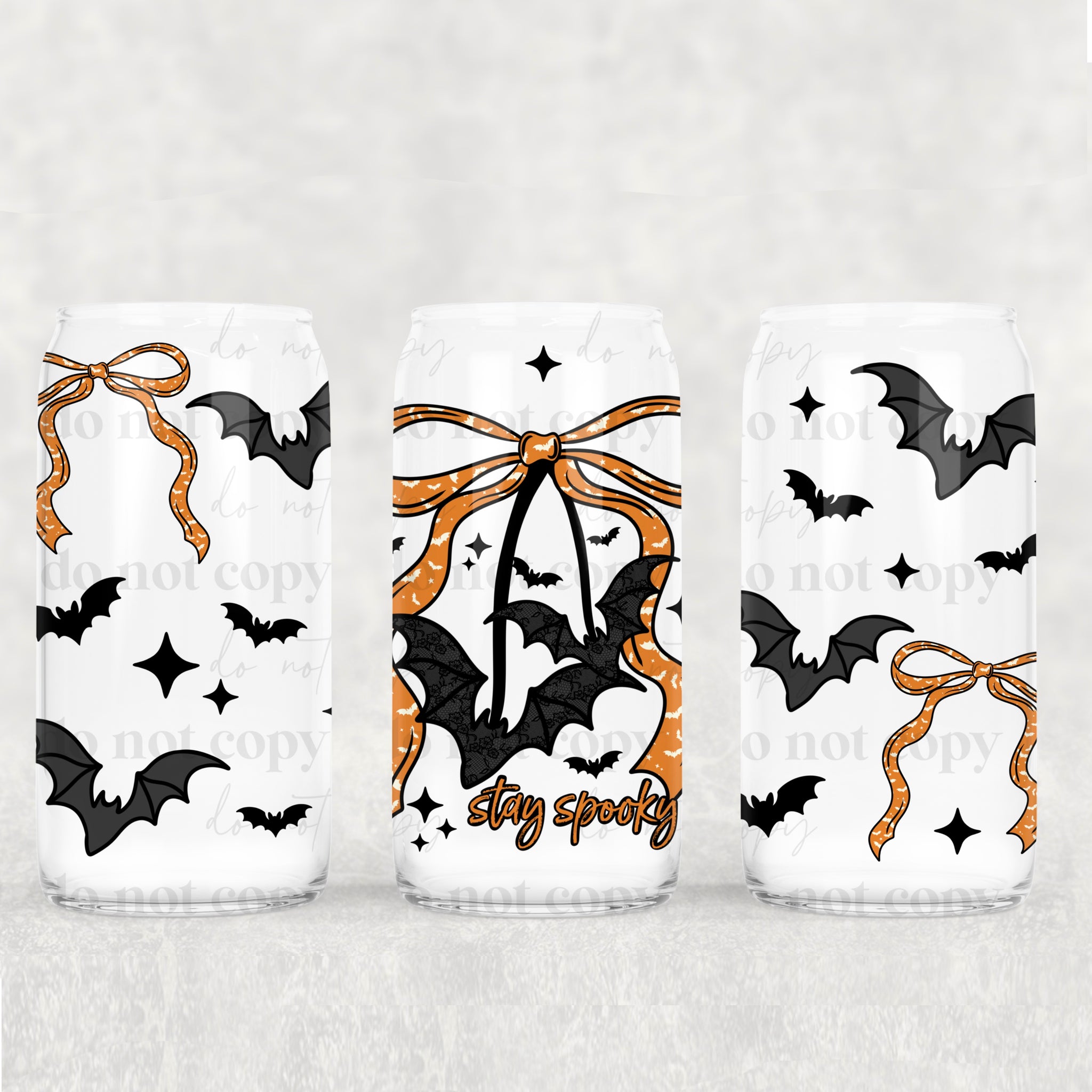 16oz UV DTF Wrap - Bat Cherries