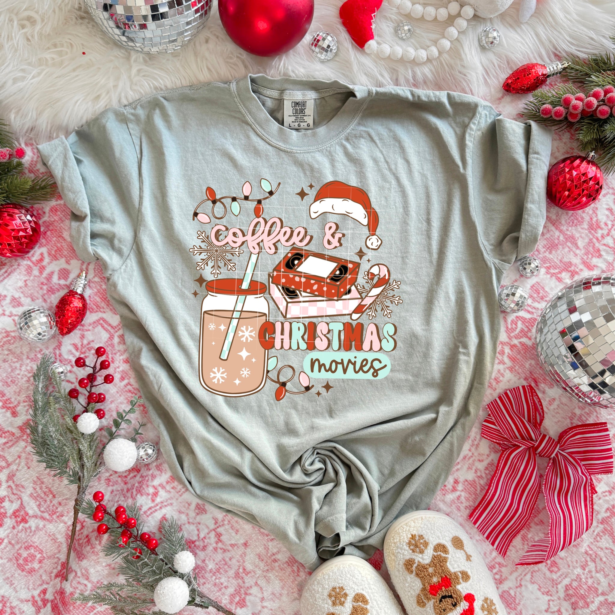 DTF Full Color Transfer - Coffee & Christmas Movies