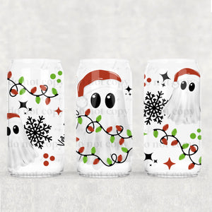 16oz UV DTF Wrap - Ghosts Wrapped In Lights