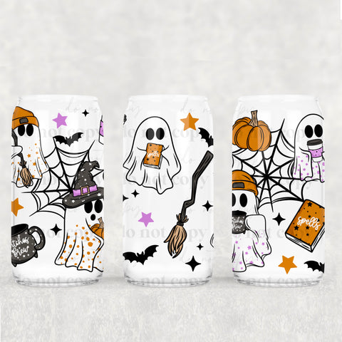 16oz UV DTF Wrap - Spell Book Ghosts