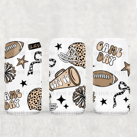 16oz UV DTF Wrap - Let's Go Football