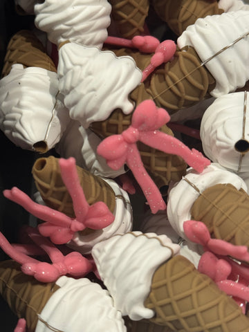 Silicone Focal - 3D Ice Cream with Bow