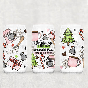 16oz UV DTF Wrap - Christmas Is The Most Wonderful Time Of The Year