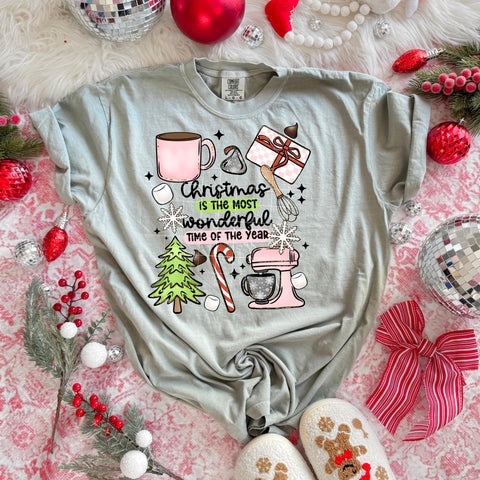 DTF Full Color TShirt Transfer - Christmas Is The Most Wonderful Time Of The Year Mixer