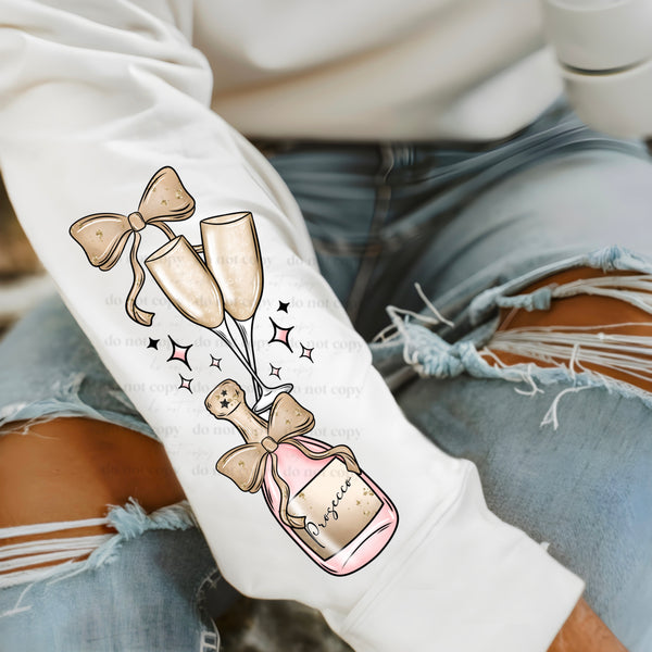 DTF Full Color TShirt Transfer - Full Of Holiday Spirit - FREE SLEEVES!