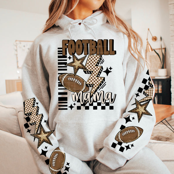 DTF Full Color TShirt Transfer - Football (Choose With or Without Mama - FREE SLEEVES)