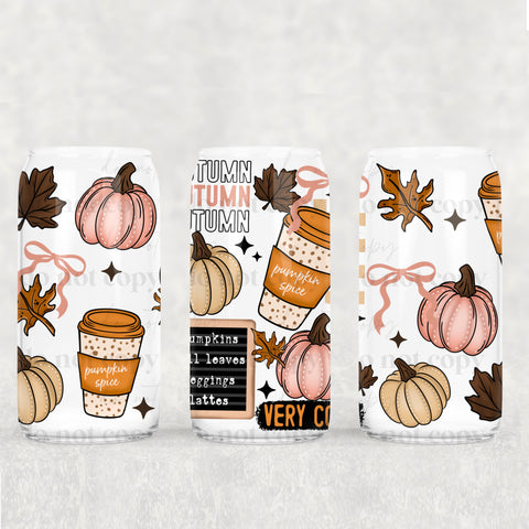 16oz UV DTF Wrap - Autumn Very Cozy