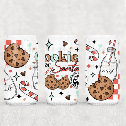 16oz UV DTF Wrap - Cookies For Santa