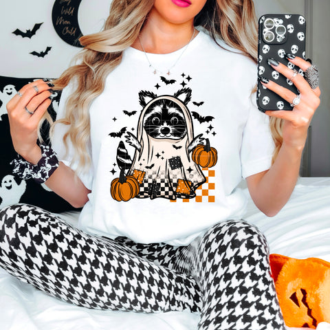 DTF Full Color Transfer - Ghost Raccoon