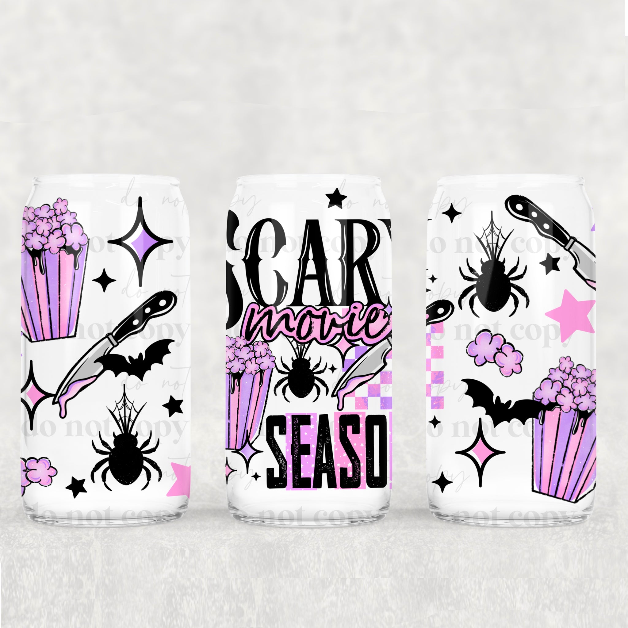 16oz UV DTF Wrap - Scary Movie Season