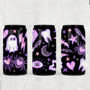16oz UV DTF Wrap - Purple Halloween Things
