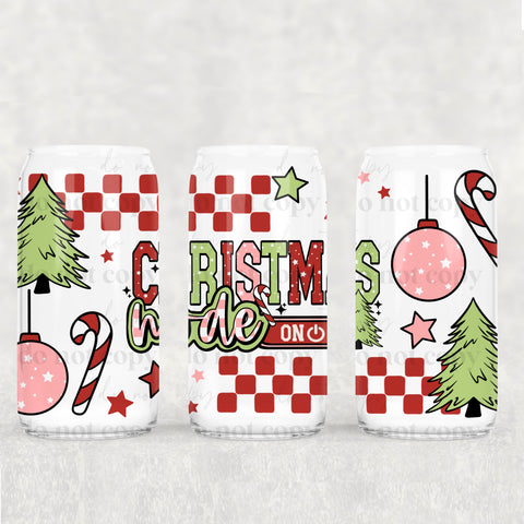 16oz UV DTF Wrap - Christmas Mode On