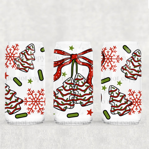 16oz UV DTF Wrap - Tree Cake Cherries