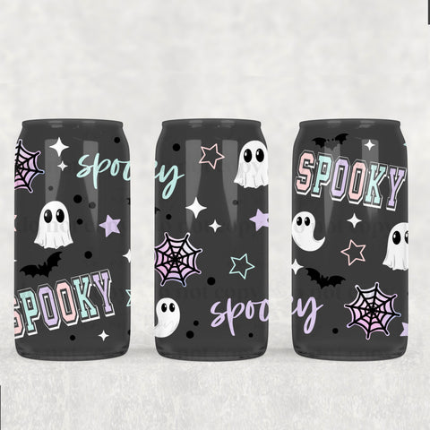 16oz UV DTF Wrap - Pastel Collegiate Spooky