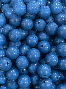 15mm Liquid SIlicone Beads - Dark Blue