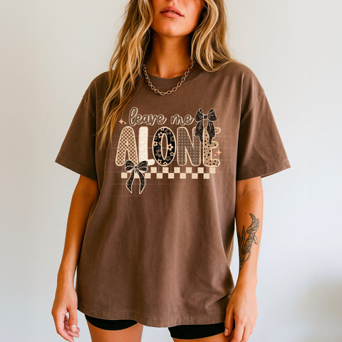 DTF Full Color TShirt Transfer - Leave Me Alone