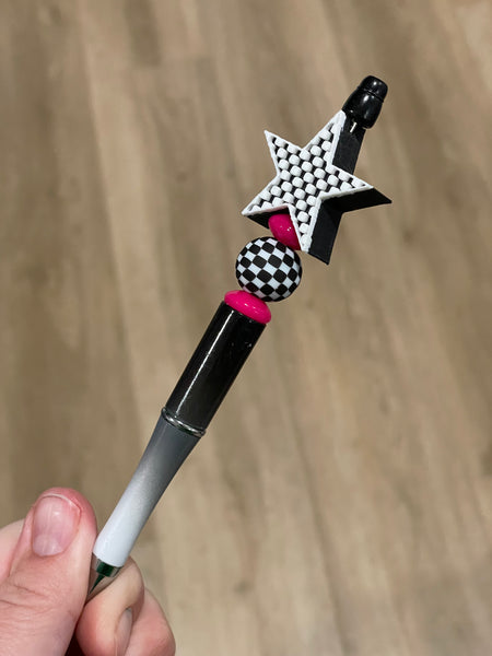 Checkered Star  - *EXCLUSIVE* 3D Printed Focal