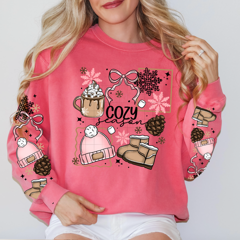 DTF Full Color TShirt Transfer - Cozy Season Boots (FREE SLEEVES!)