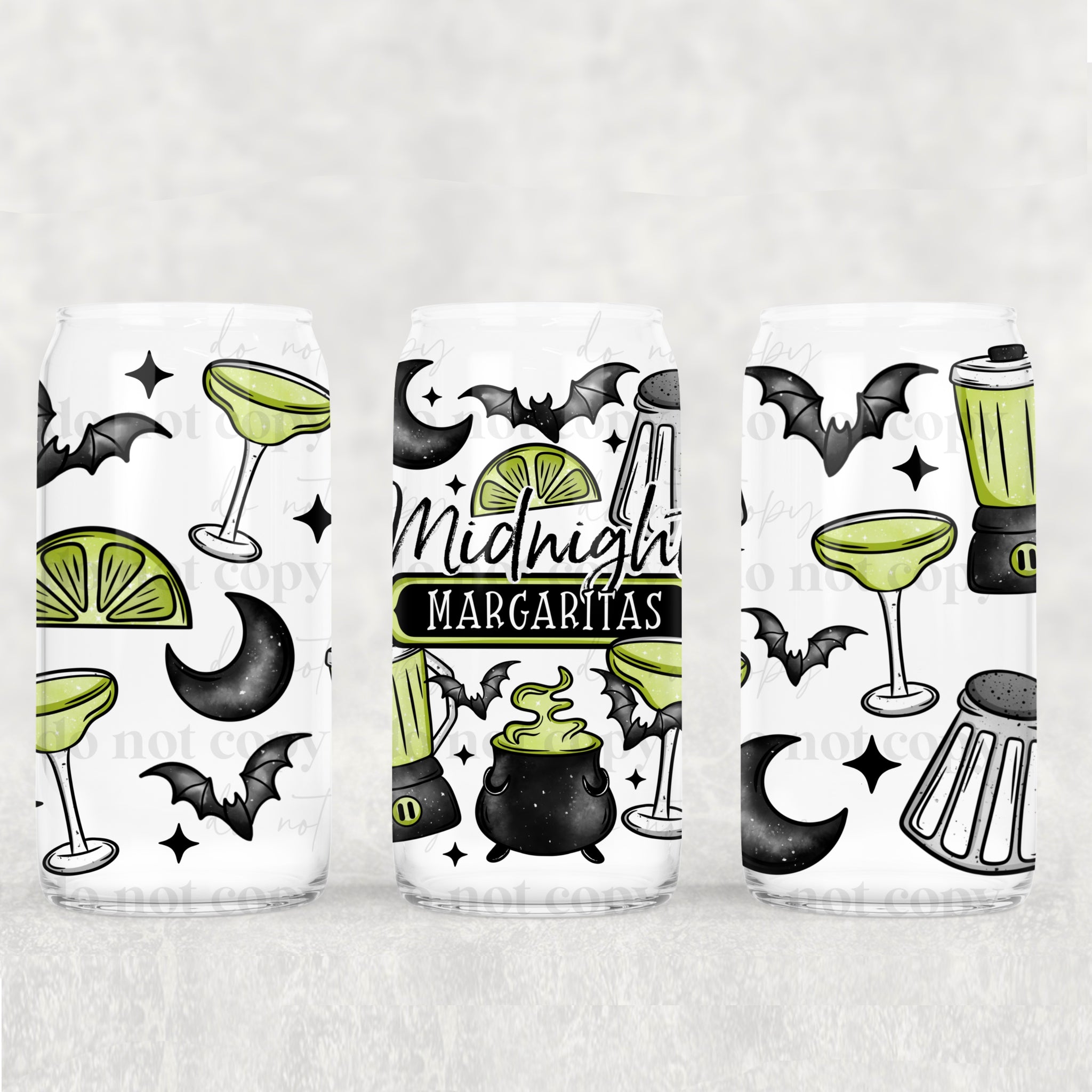 16oz UV DTF Wrap - Midnight Margaritas