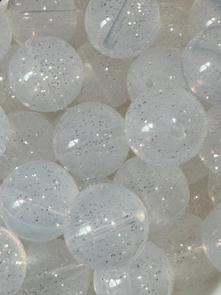 Clear Jelly Glitter - Silicone Bead