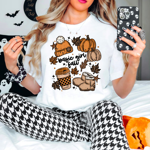 DTF Full Color Transfer - Basic Girl Fall