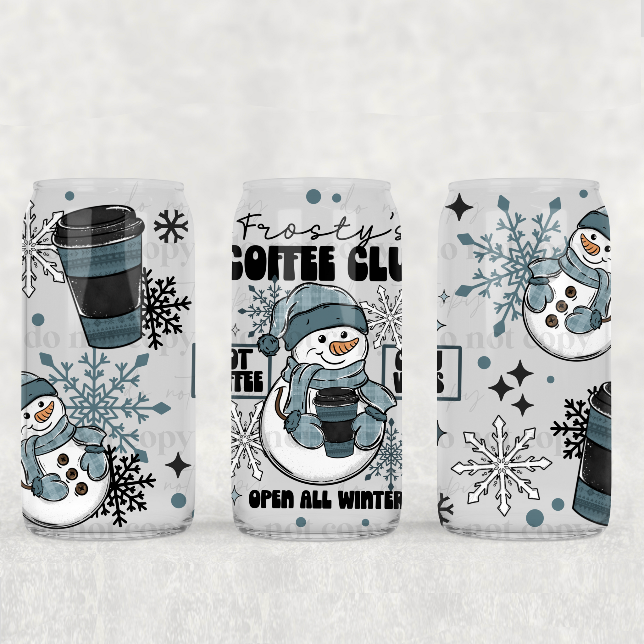 16oz UV DTF Wrap - Frosty's Coffee Club