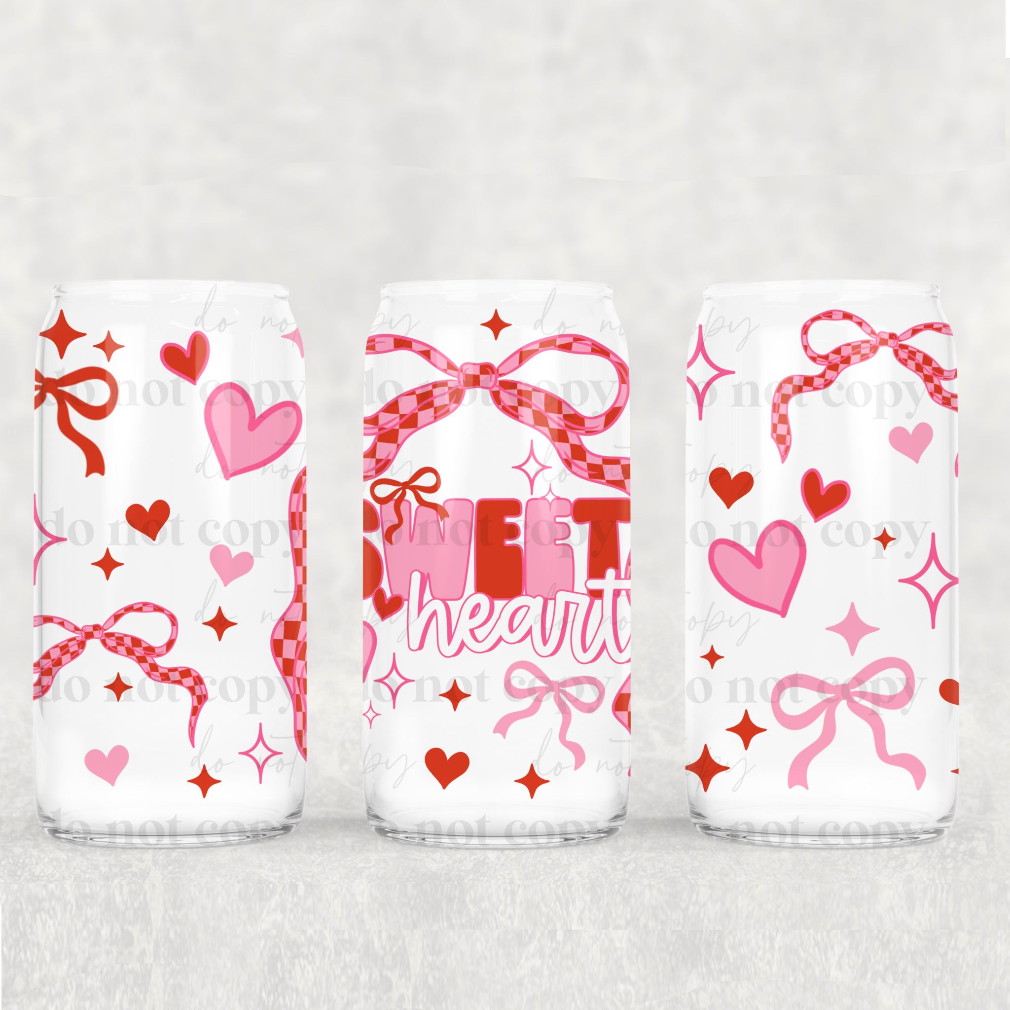 16oz UV DTF Wrap - Sweet Heart