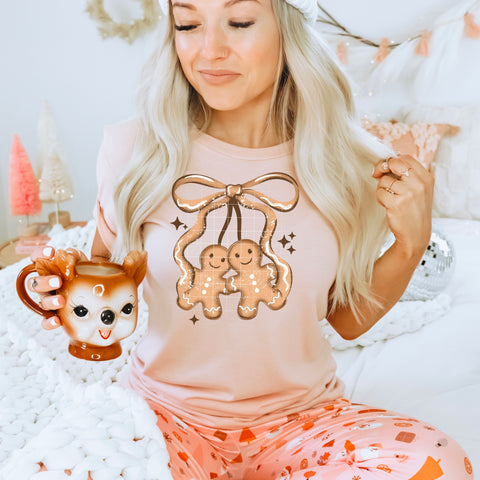 DTF Full Color Transfer - Gingerbread Cherries