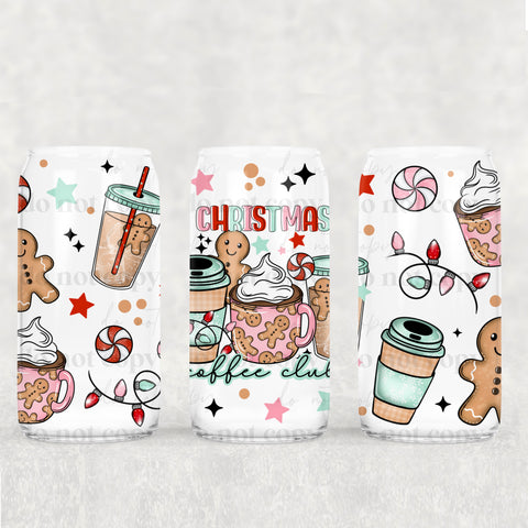 16oz UV DTF Wrap - Christmas Coffee Club