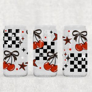 16oz UV DTF Wrap - Cherries Check