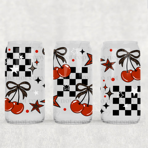 16oz UV DTF Wrap - Cherries Check