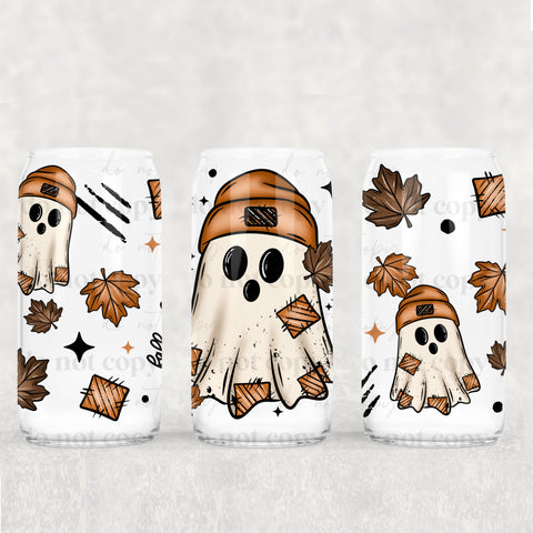 16oz UV DTF Wrap - Ghost w/Patches