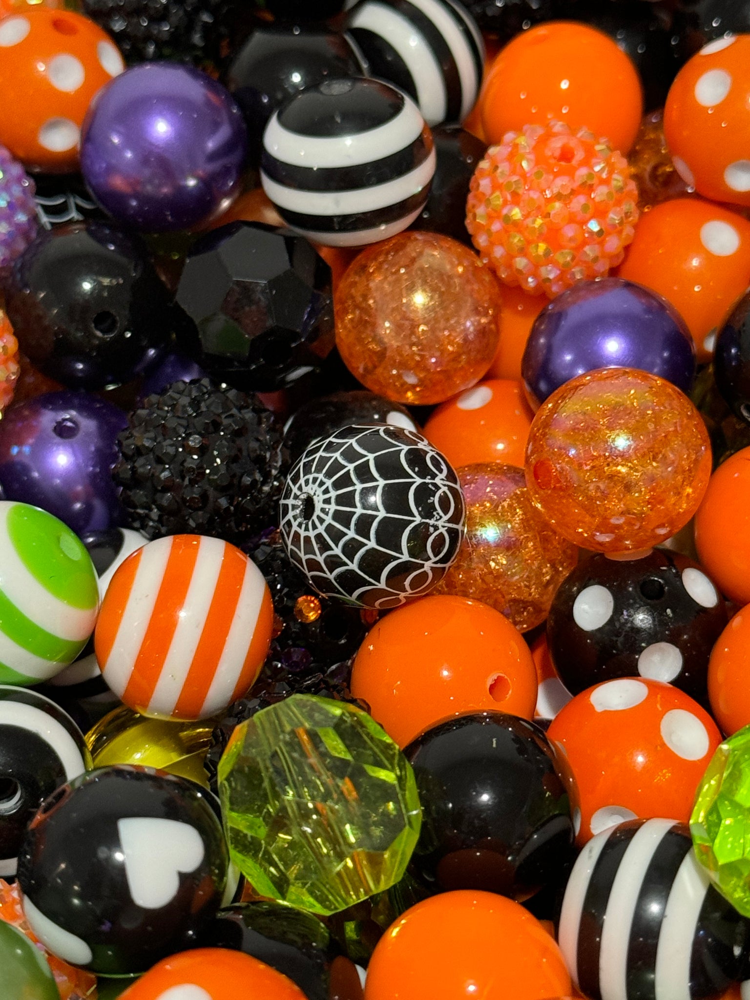 20mm Acrylic Spooky Scoops - Assorted Beads